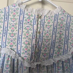 Lanz of Salzburg Vintage Women’s M Tyrolean Style Long Flannel Nightgown